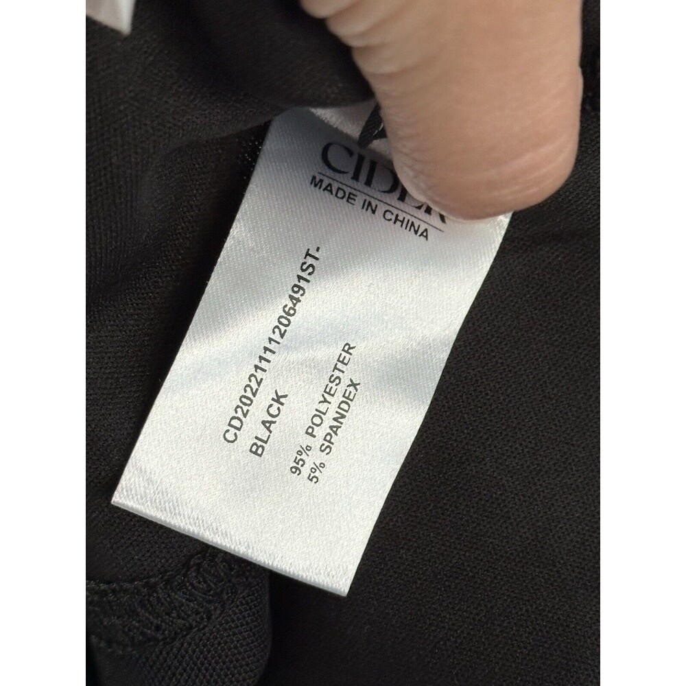 Cider Together For(never) Cropped Mesh Scarf Black Top XXS - Picture 4 of 4